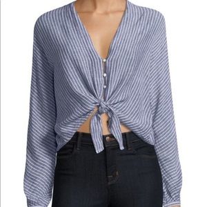 Rails Sloane Tie Front Button Down
